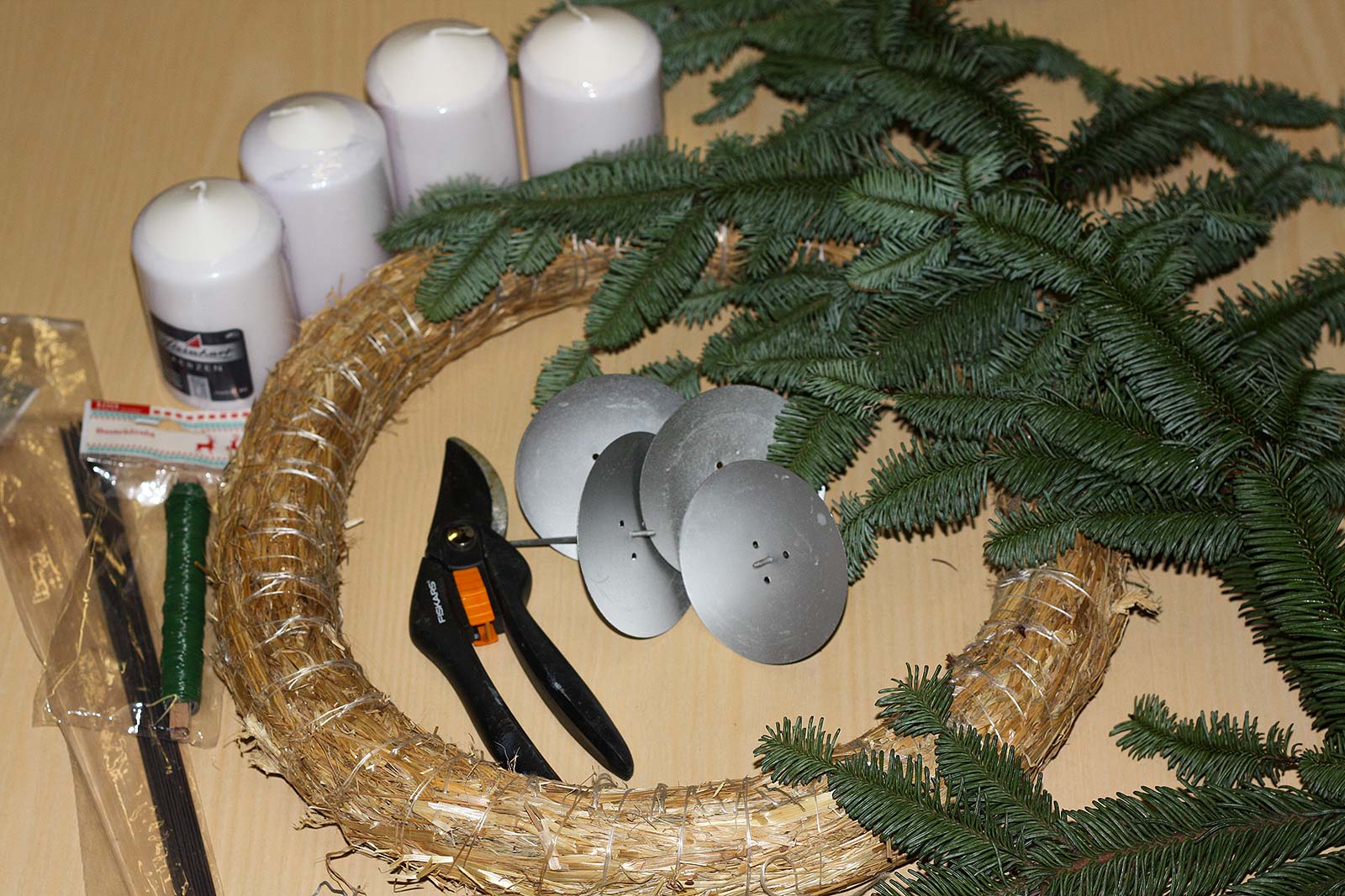 DIY-Adventskranz | Materialien