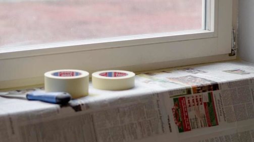 DIY Holzfenster streichen