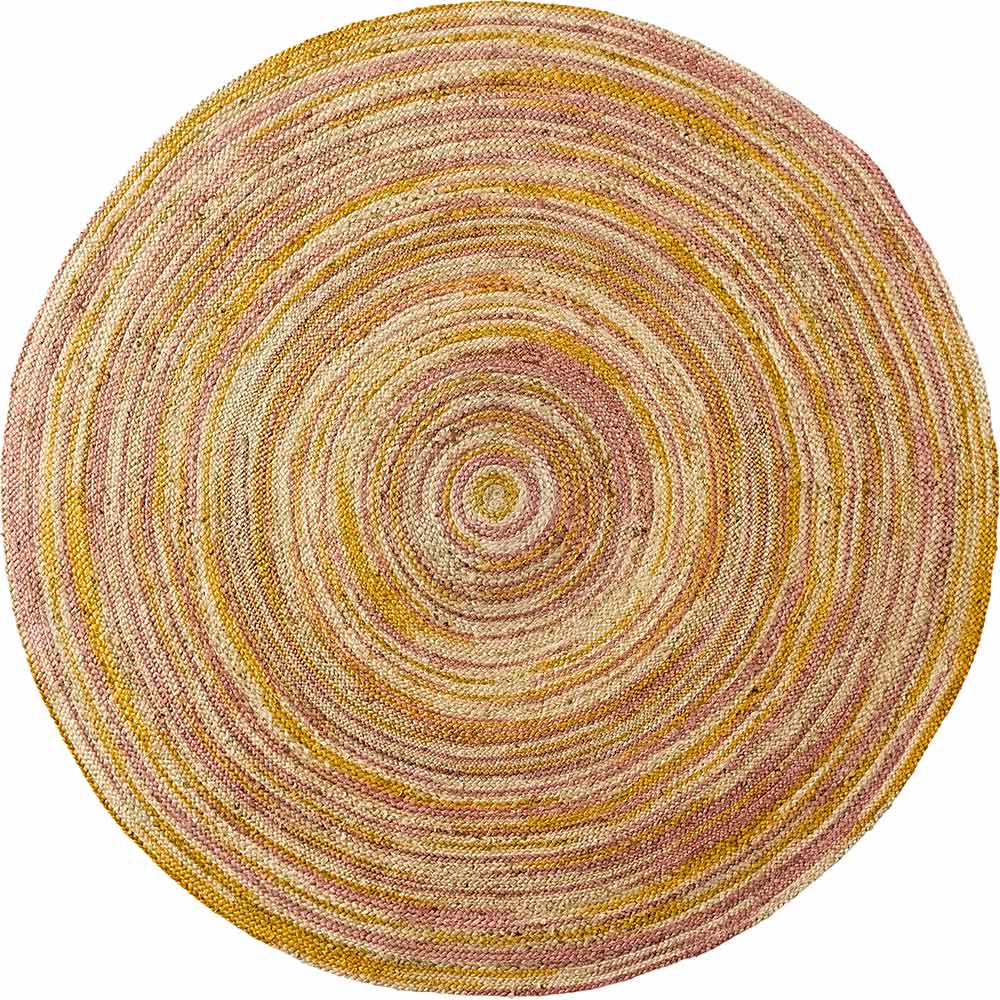 Handgearbeiteter und flachgewebter Teppich aus reiner Jute Handgearbeiteter und flachgewebter Teppich aus reiner Jute