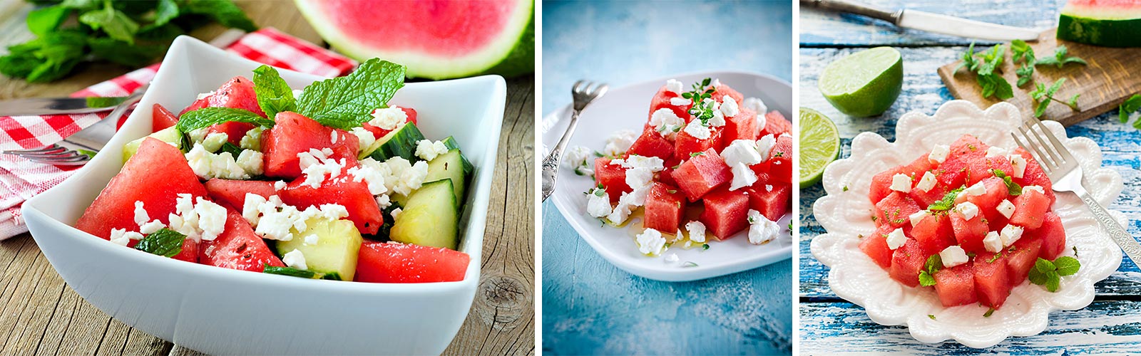 Sommersalate_Wassermelone_Schafskäse