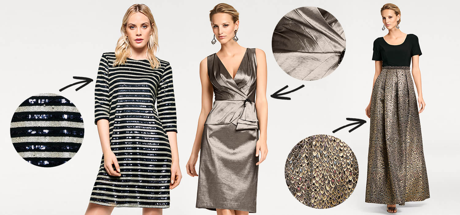Herbstkleider: Metallic Herbstkleider: Metallic