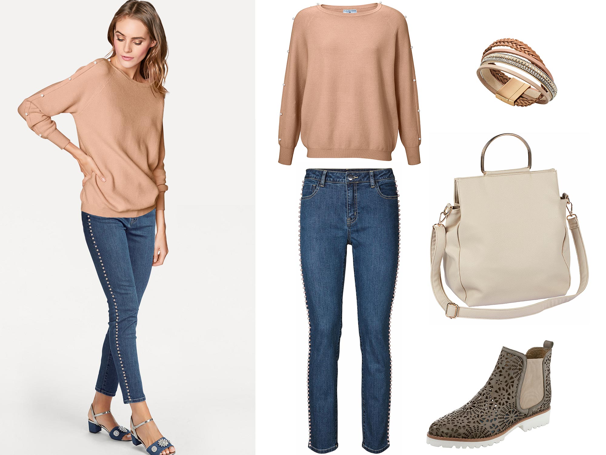 Outfit des Monats Januar, kuscheliger Pullover und Perlen-Jeans