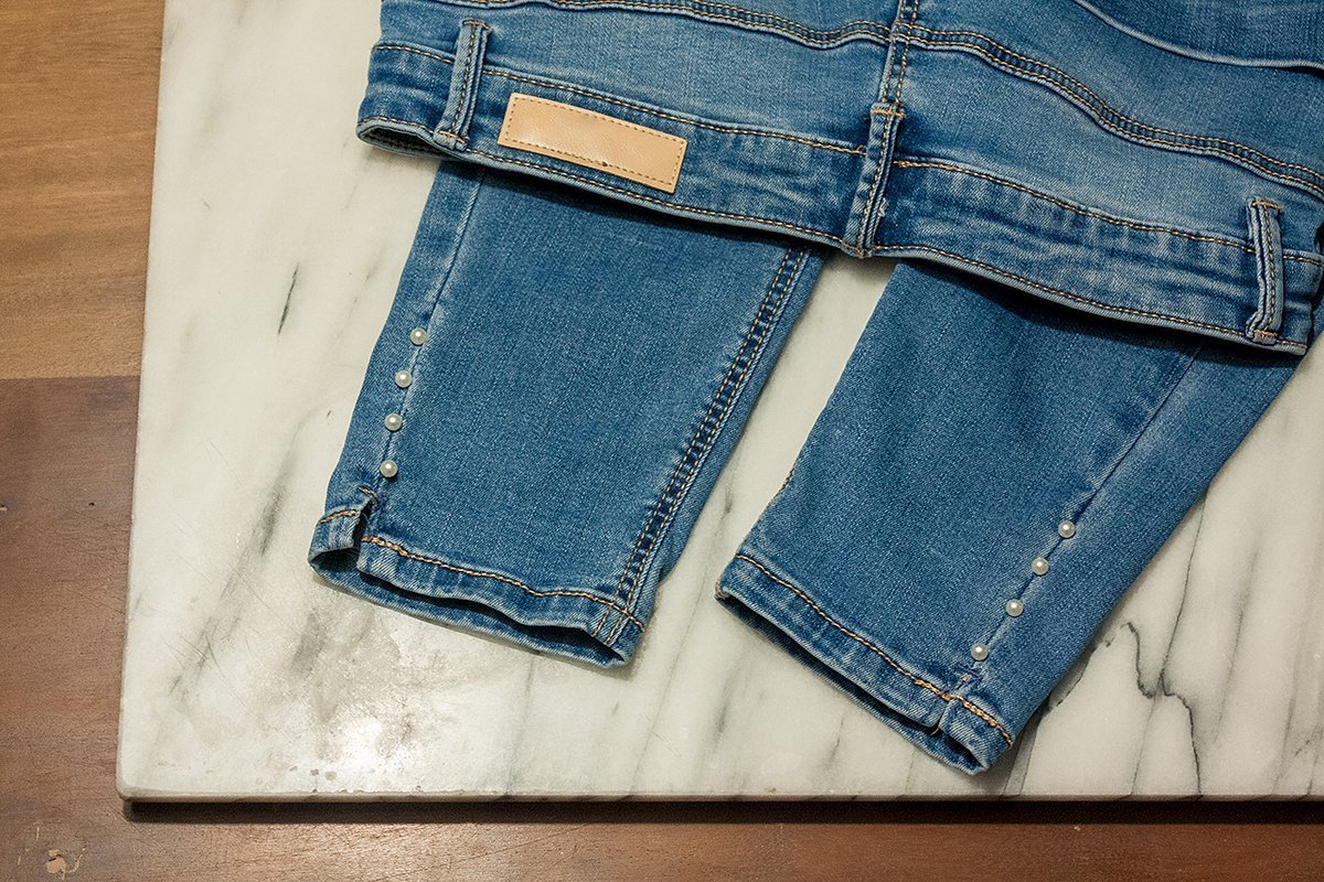 DIY Jeans Schmucksteine