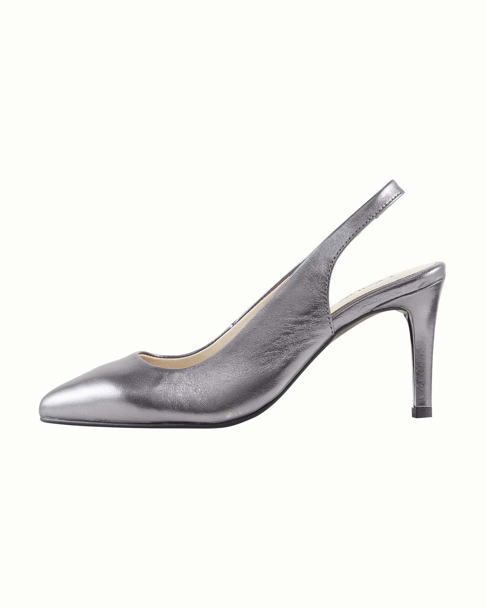 Slingpumps mit Glanzeffekt