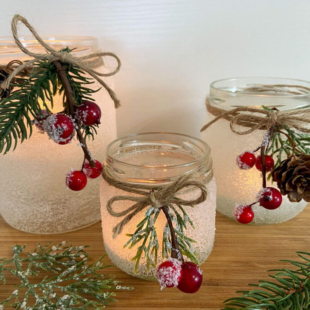 DIY Weihnachts-Deko – Verschneite Windlichter - Styles & Stories - der  Lifestyle- & Living-Blog von heine