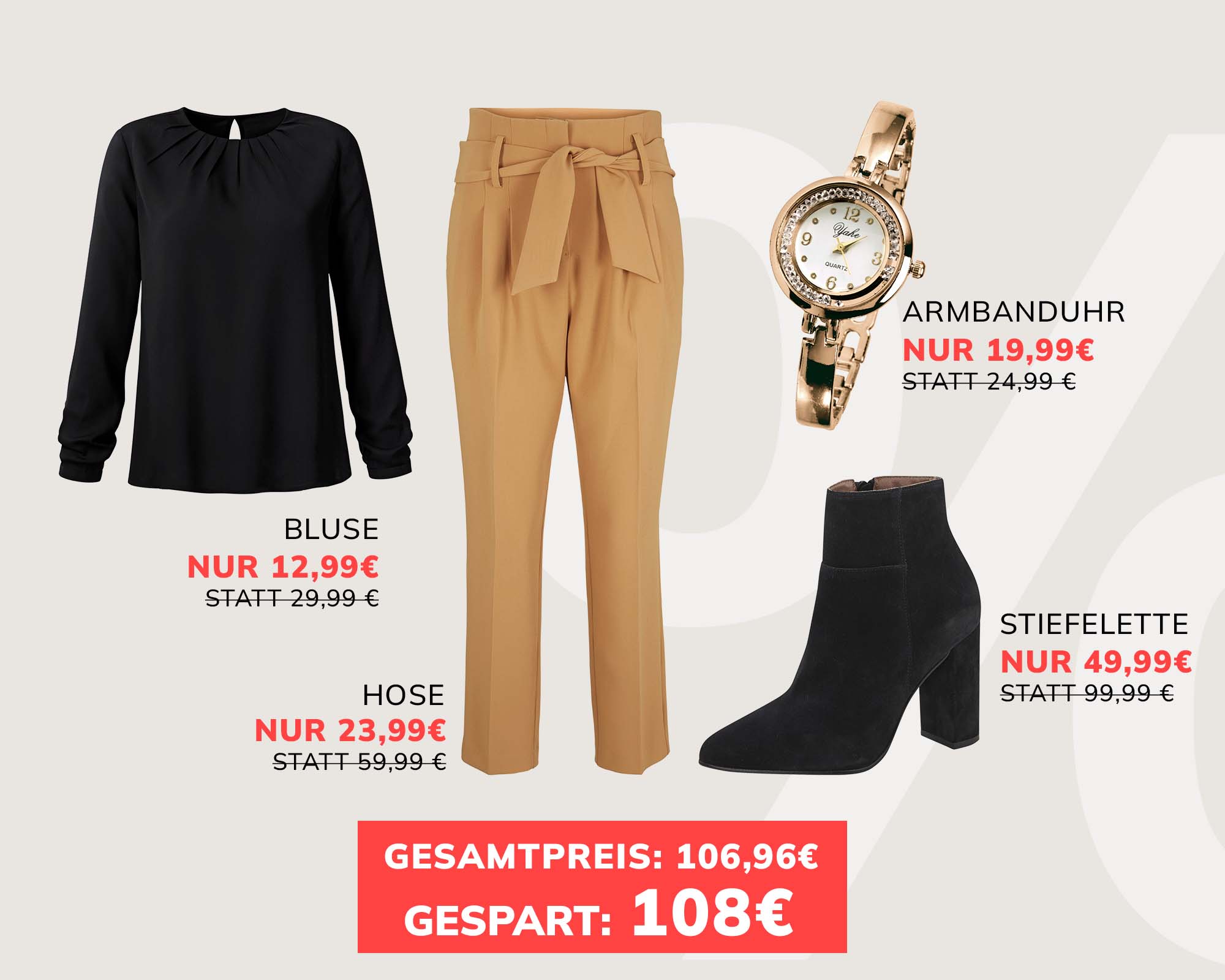 Sale Outfit Paperbag-Hose