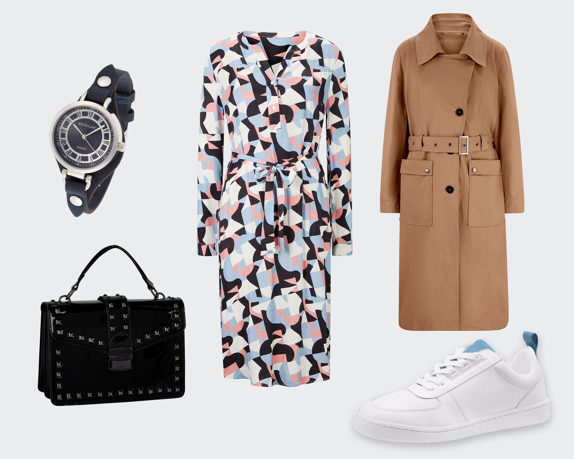 Femininer Look mit Trenchcoat