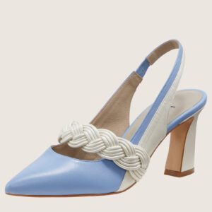 Slingpumps in Hellblau